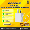 Picture of New Google Pixel 30W USB-C Power Charger Rapid Fast Charging